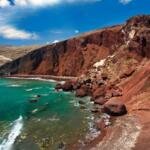 The famous Red Beach of Santorini